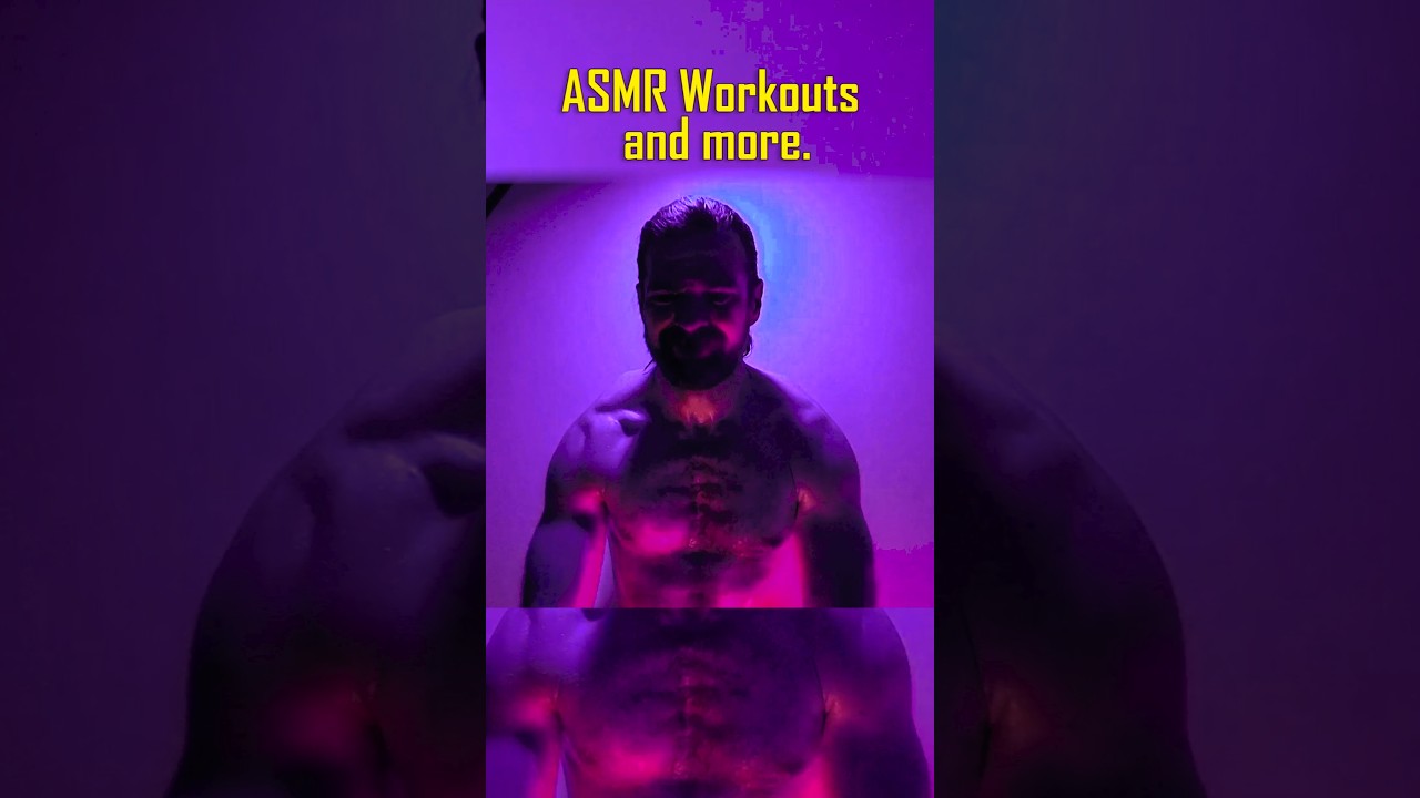 Older Man Working Out & Breathing Heavily 