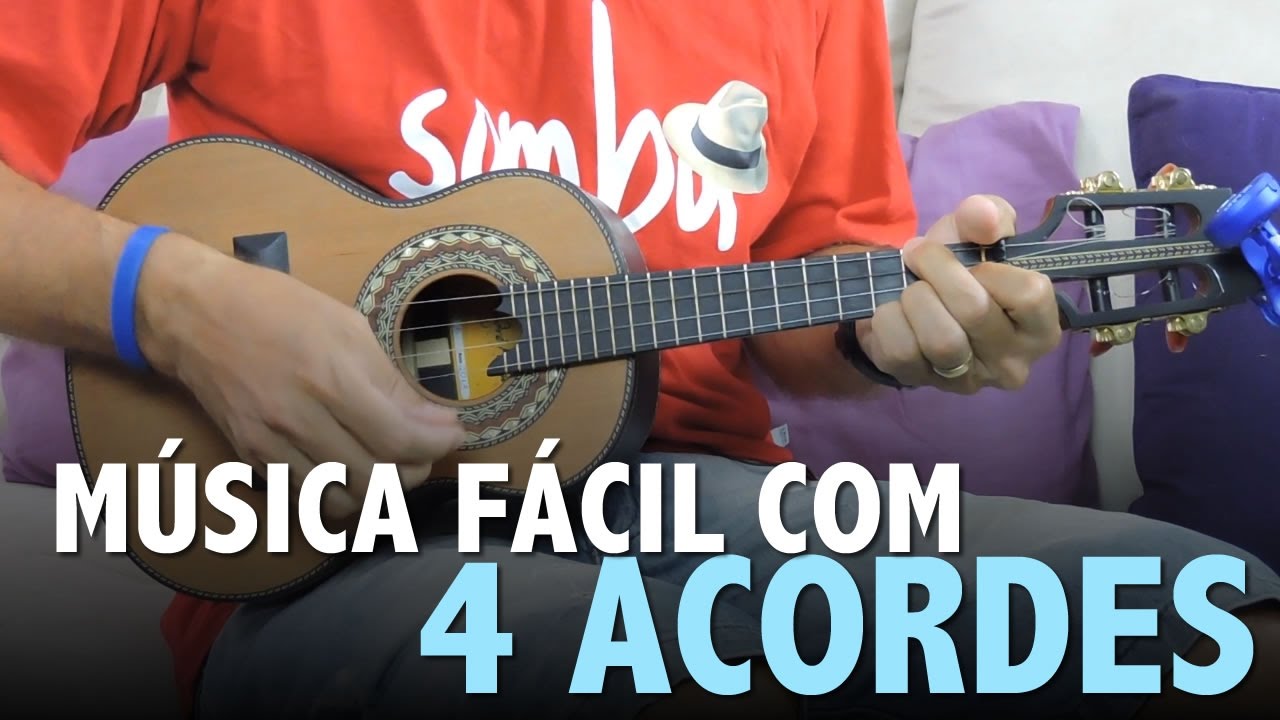 Música Fácil Para Cavaquinho com 4 Acordes | Jogo de Sedução | Professor Damiro