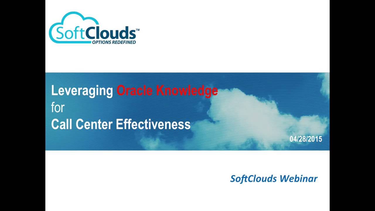 Oracle Knowledge Management| Oracle Cloud | SoftClouds Webinar