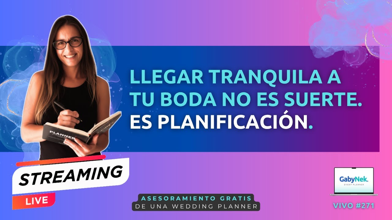 Llegar tranquila a tu boda no es suerte. Es planificación