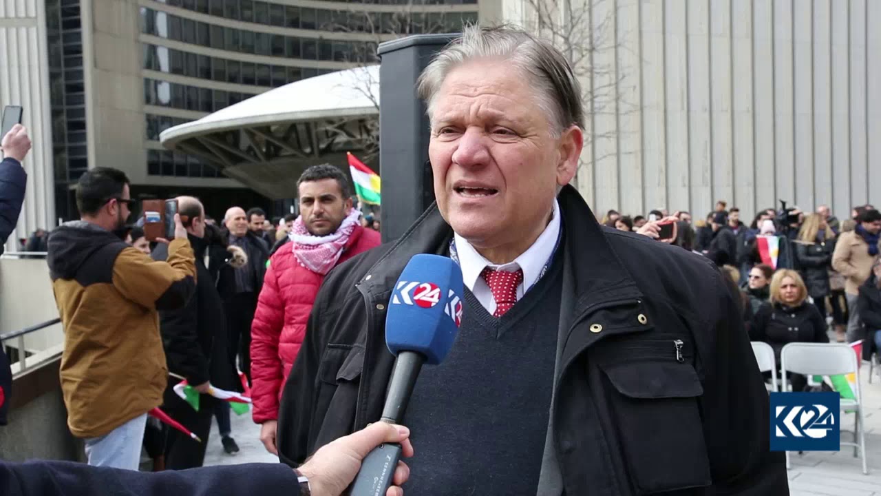 Toronto City Councillor Jim Karygiannis says 'never again' to Kurdish genocides