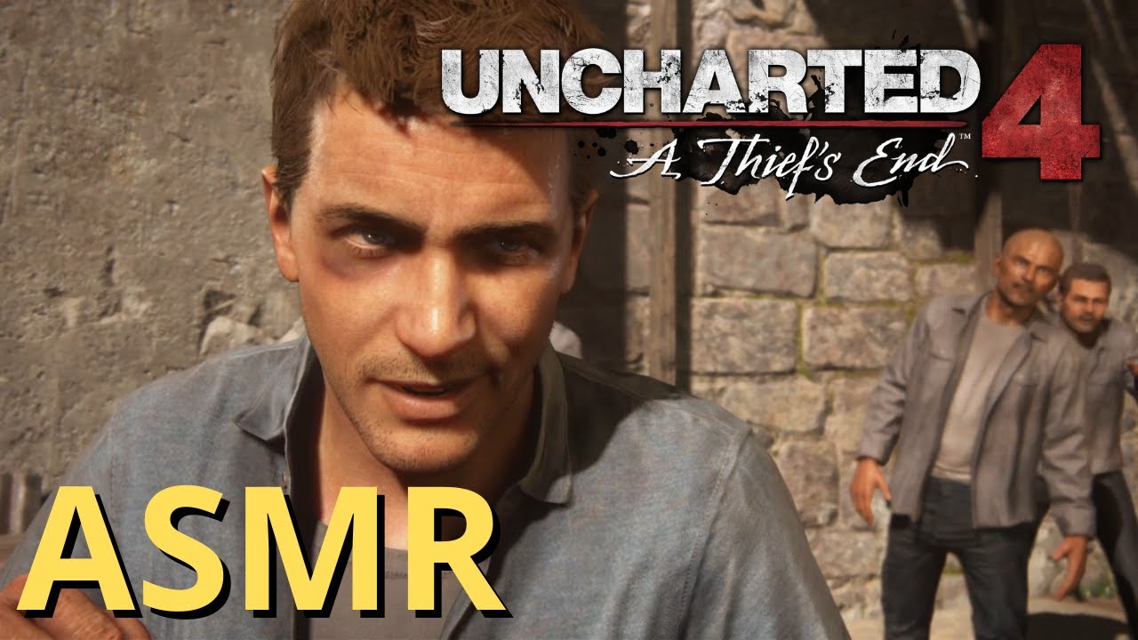 ASMR JOGANDO PS4 - UNCHARTED 4 (GAMEPLAY, SUSSURROS E SONS DE BOCA) #asmr #ps4 #gameplay