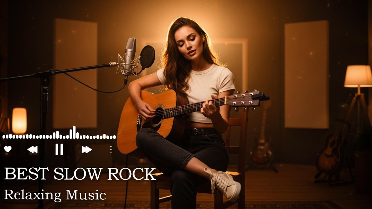 Golden Hour Slow Rock Love Song | Soothing Vocals for Relaxing Moments