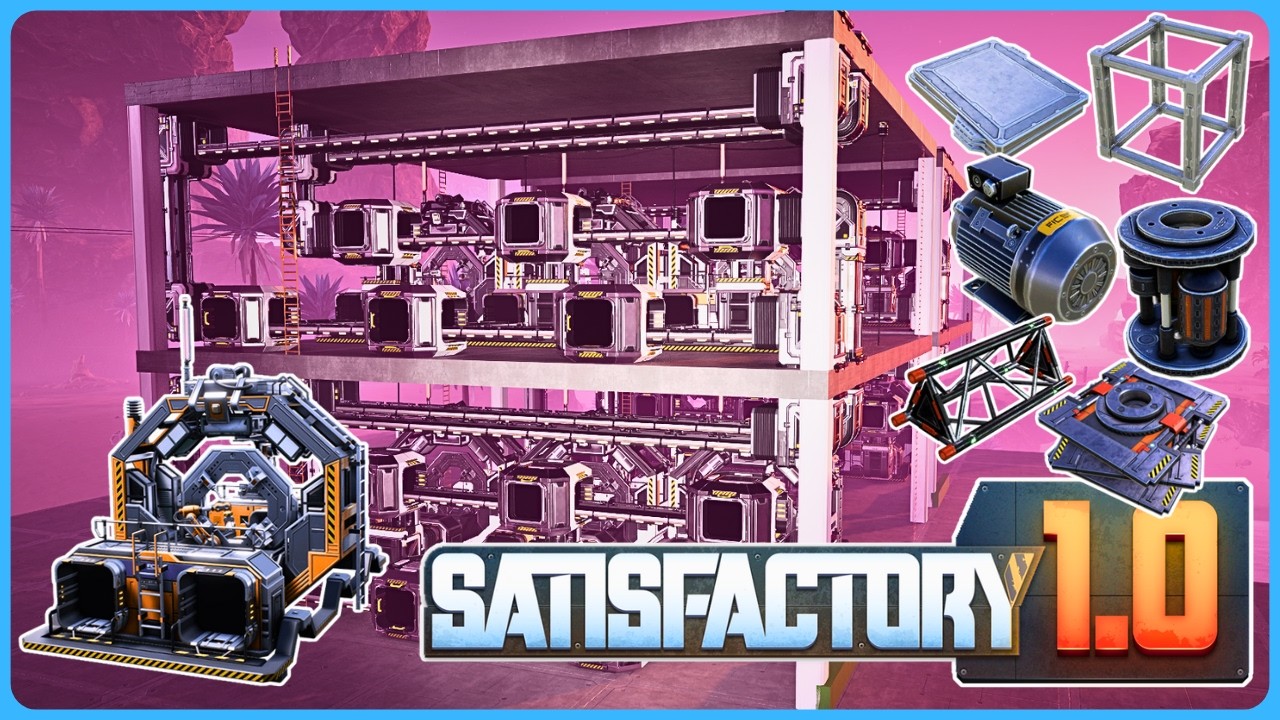 🏭 ESTA es la MEJOR FABRICA de ARMAZON MODULAR [Modular Frame] | SATISFACTORY 1.0 |  ESPAÑOL
