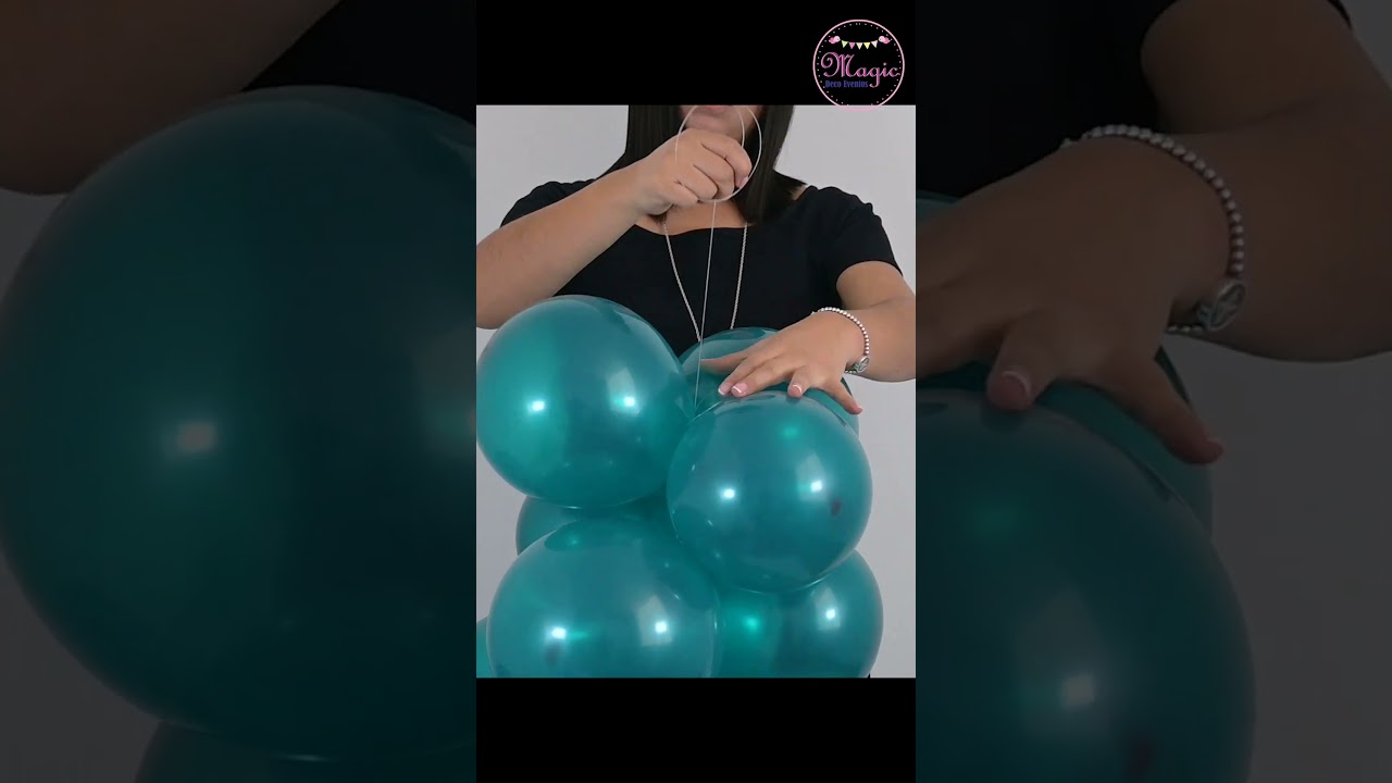🎈C&oacute;mo hacer una guirnalda facil con globos para fiesta de cumplea&ntilde;os?