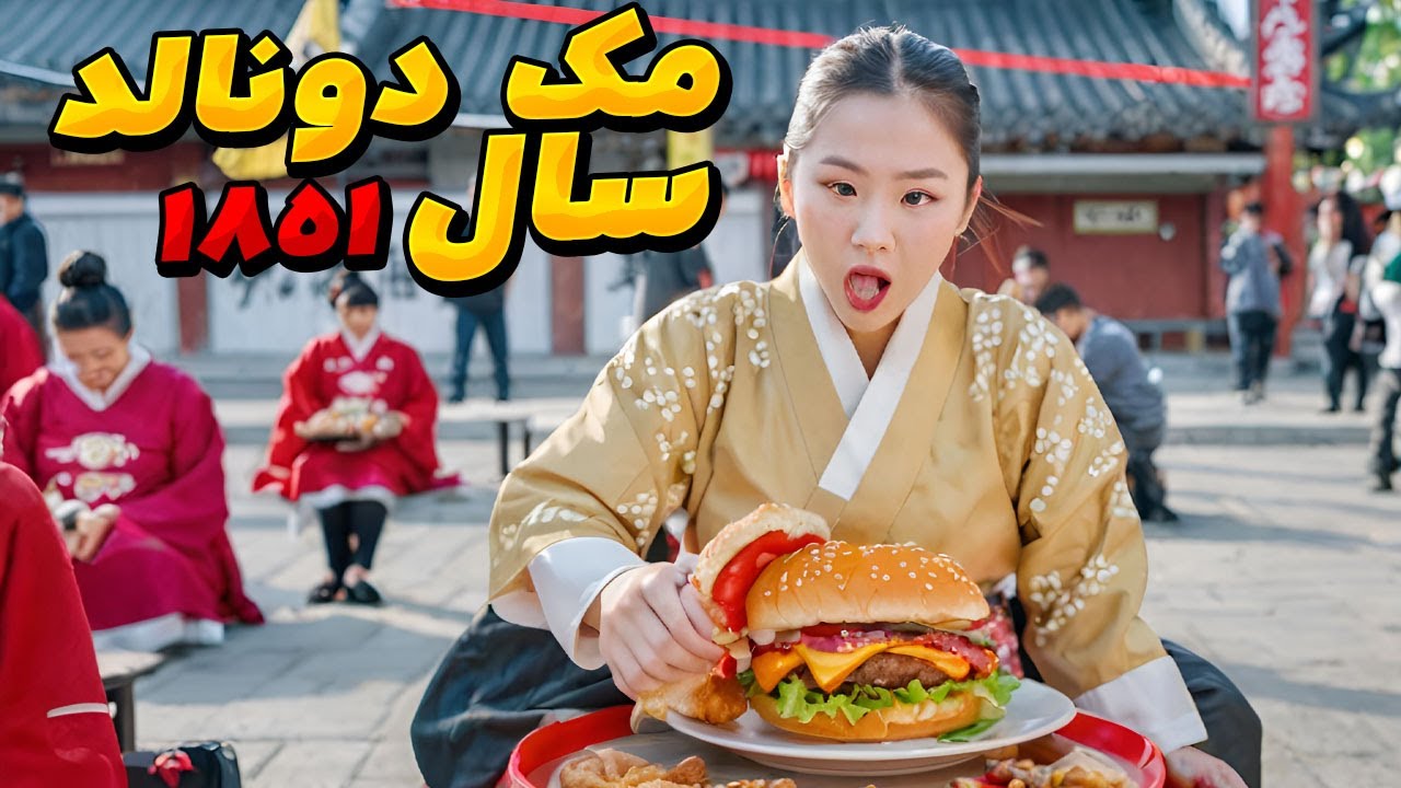 Шеф-повар в западне 1851 года и готовит McDonald's для короля и королевы...