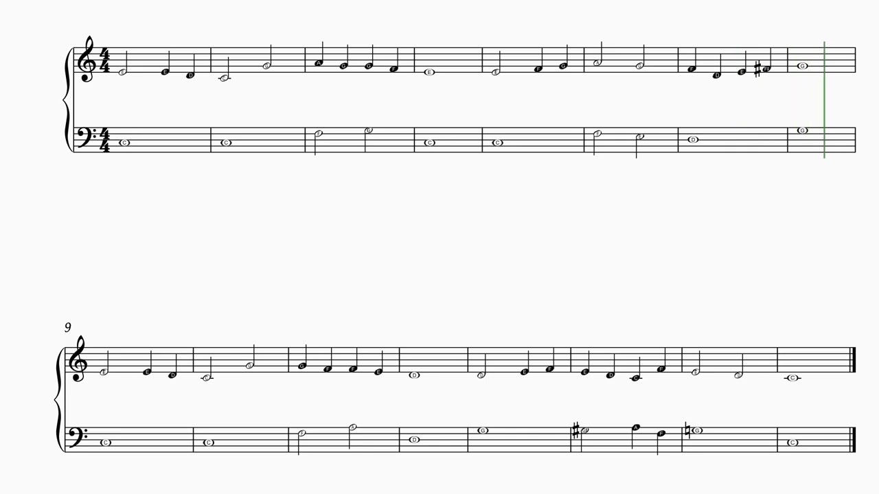 Abide with me/O bli hos meg - basic