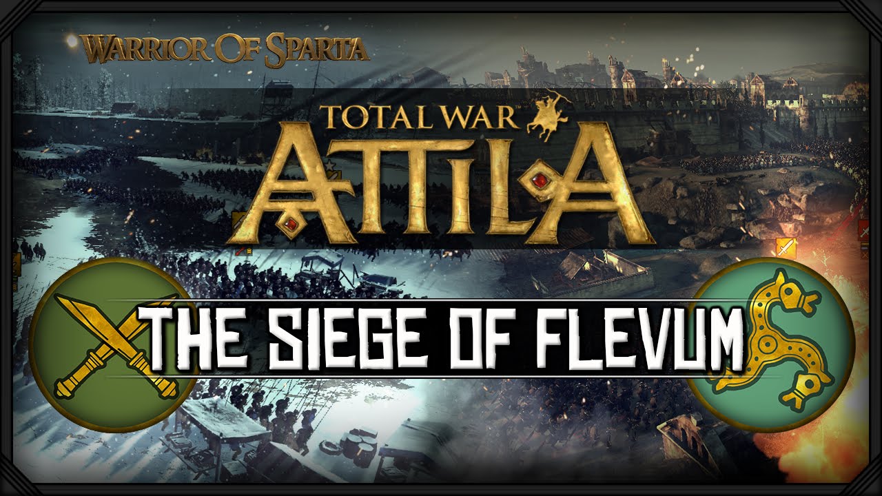 Total War: Attila - Gameplay & Battle Overview ~ The Siege of Flevum! (Saxons vs Franks)