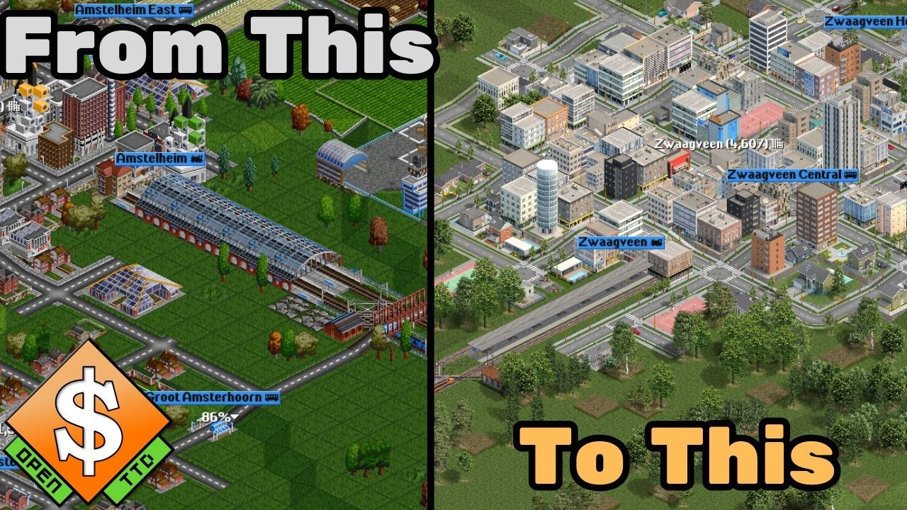 The Power Of Mods in OpenTTD!