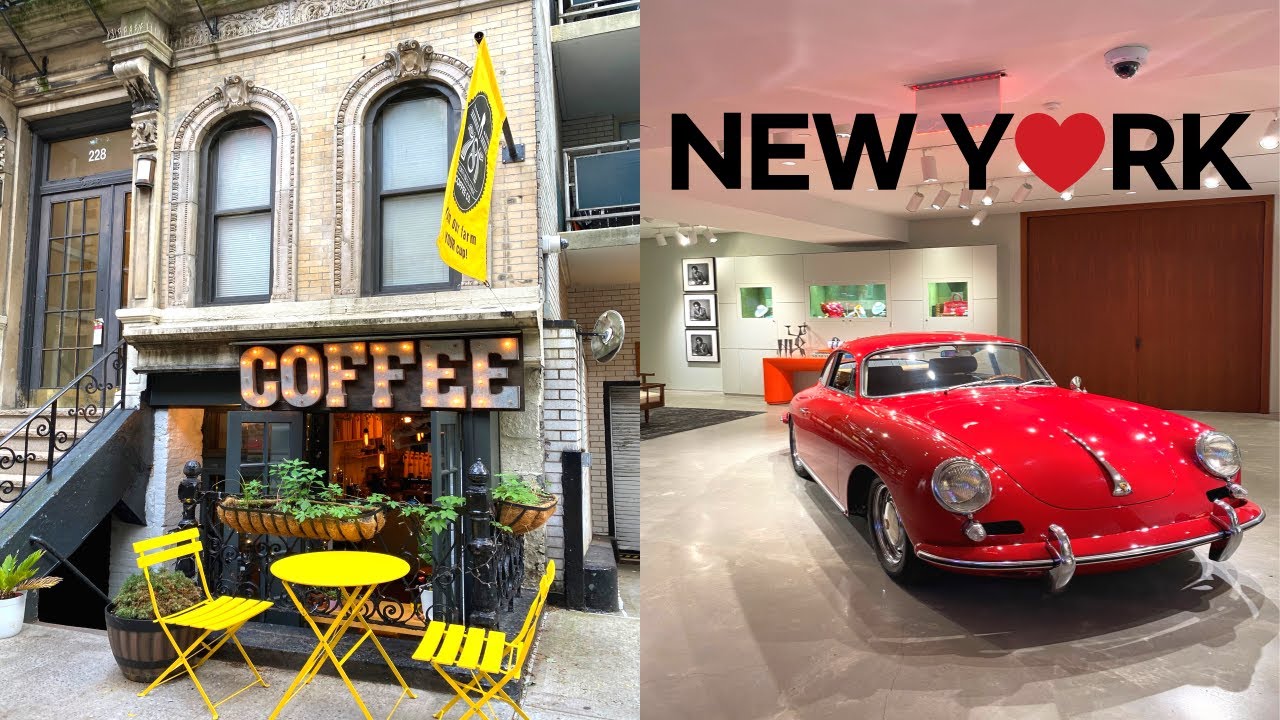 4K 🇺🇸 Прогулка по Нью-Йорку: Верхний Ист-Сайд, Ленокс-Хилл / Sotheby's New York, 787 Coffee 🏘🚶‍♀️🚗