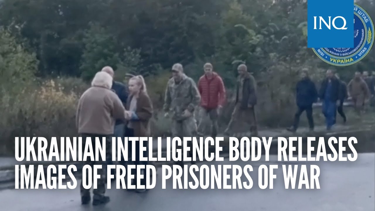 Ukrainian intelligence body releases images of freed prisoners of war