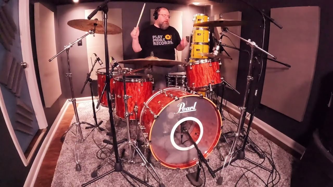 Pearl Masterworks drums Fully Mic'd Up!