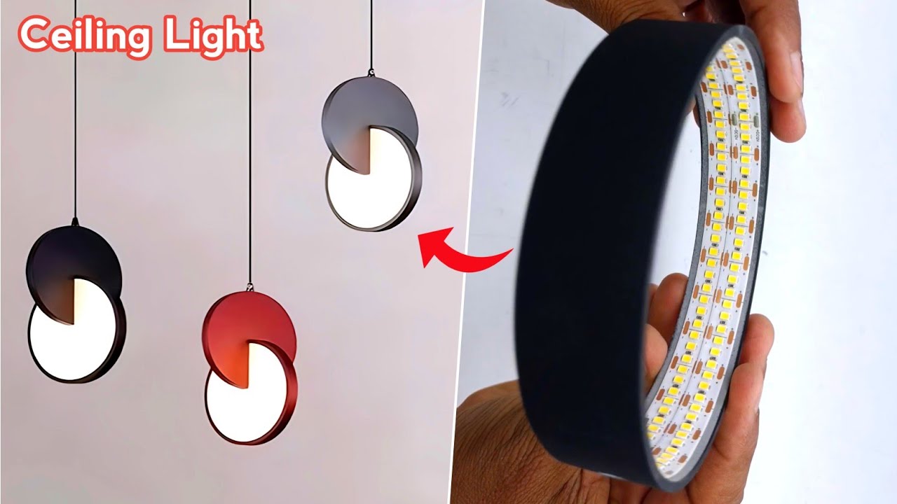 How to Make Modern LED Ceiling Lights Home Decor LED Ceiling Lights Briliant ideas from Pvc Pipe