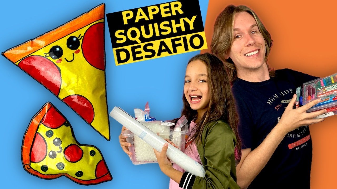 QUEM FIZER O MELHOR PAPER SQUISHY GANHA | TIO LUCAS E LAILA