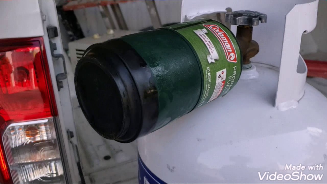 Como recargar los tanques de gas coleman