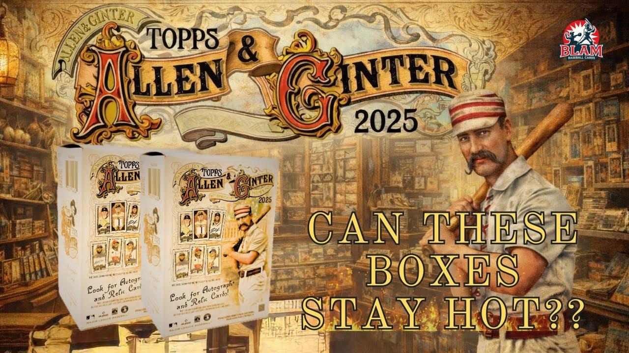 Ещё два набора Allen & Ginter Blaster Box 2025 года, почему бы и нет?? #topps #packopening #baseb...