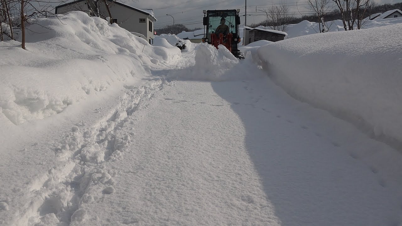 ホイールローダー除雪７３🌈   2023 2 18 北海道三笠市