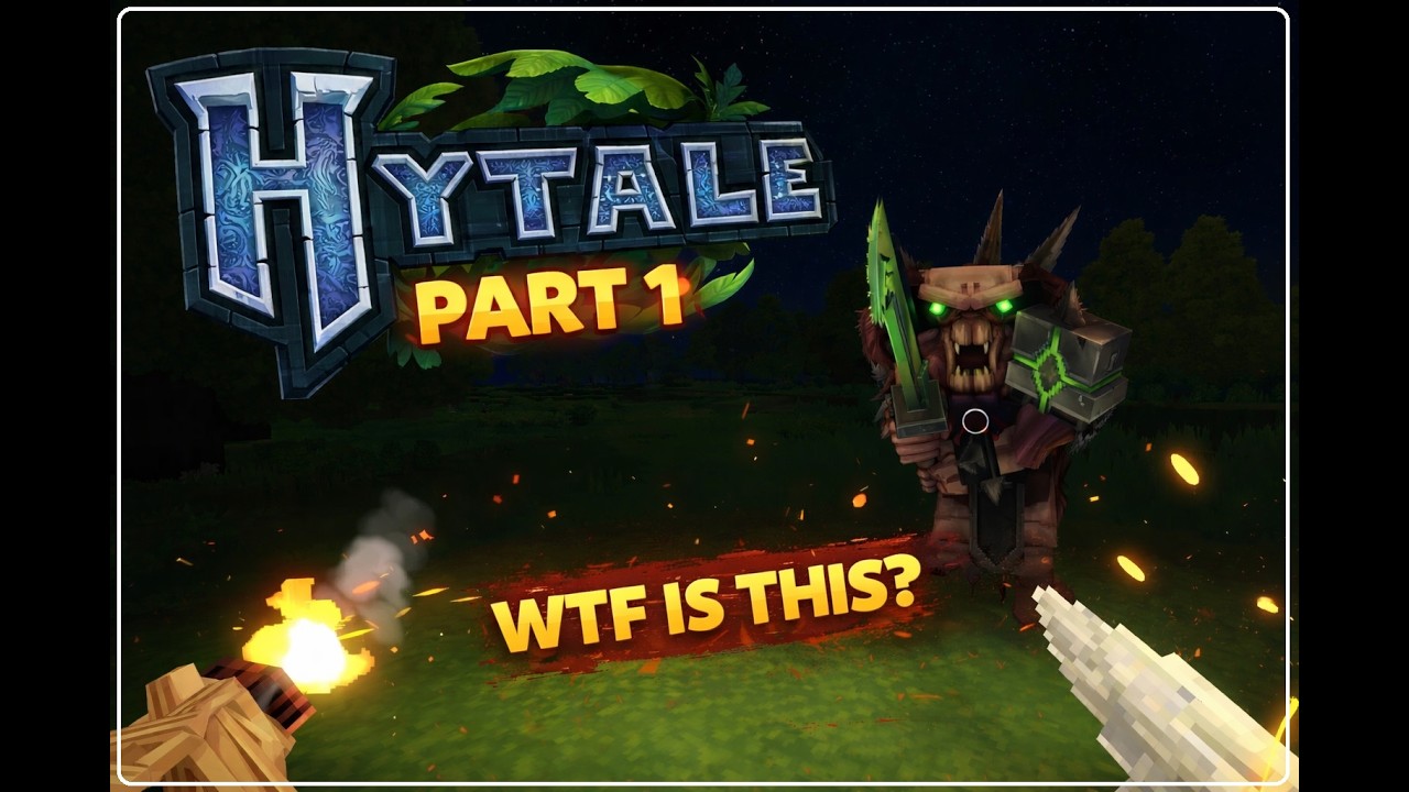 Hytale Playthrough Part 1 - The first day and our home are ready.