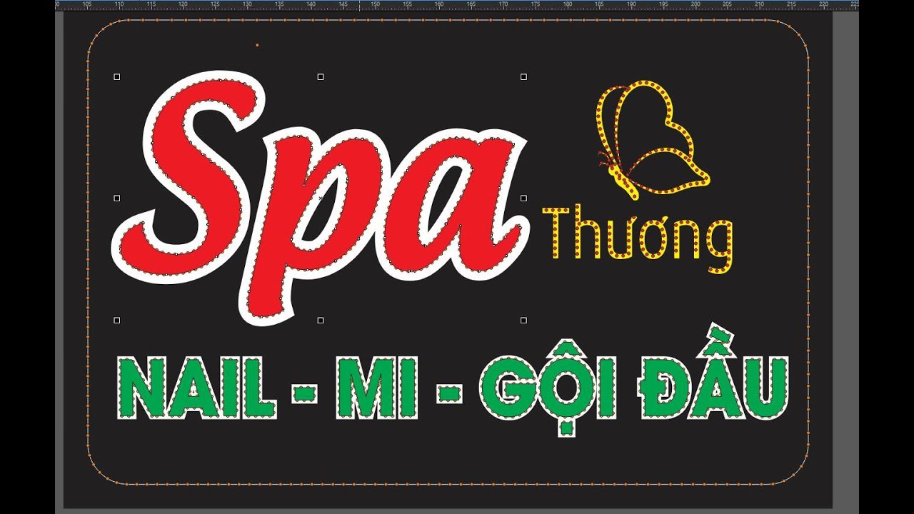 Làm đèn led trong corel