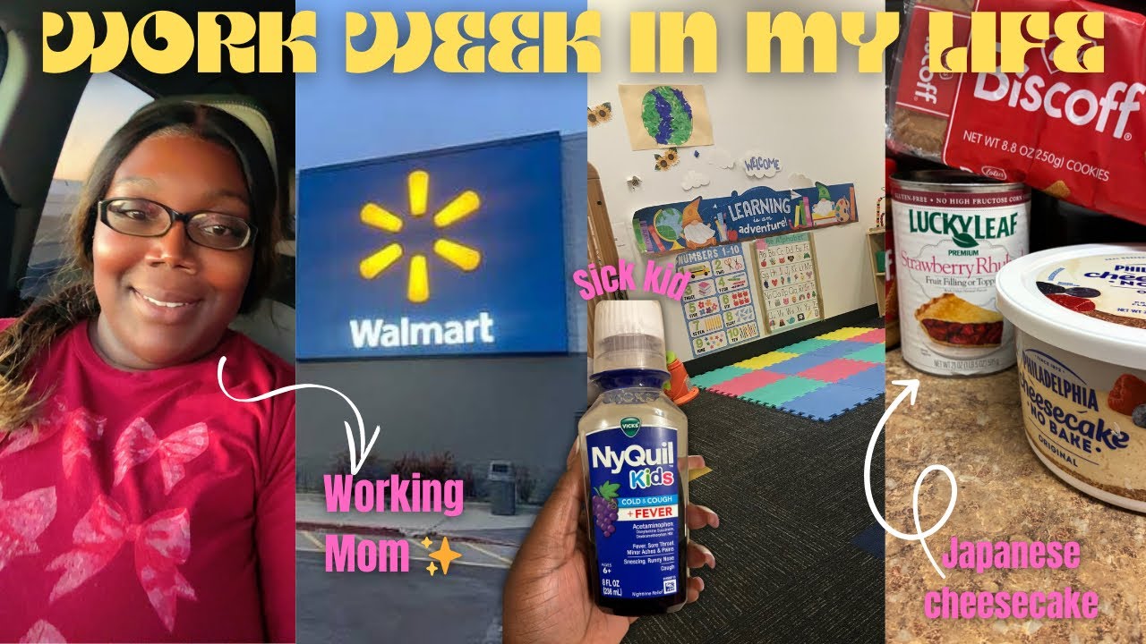 VLOG 🎀 : WORK WEEK IN MY LIFE + HE'S GETTING SICK + VIRAL JAPANESE CHEESECAKE + I'M ONE TIRED MOM 😪