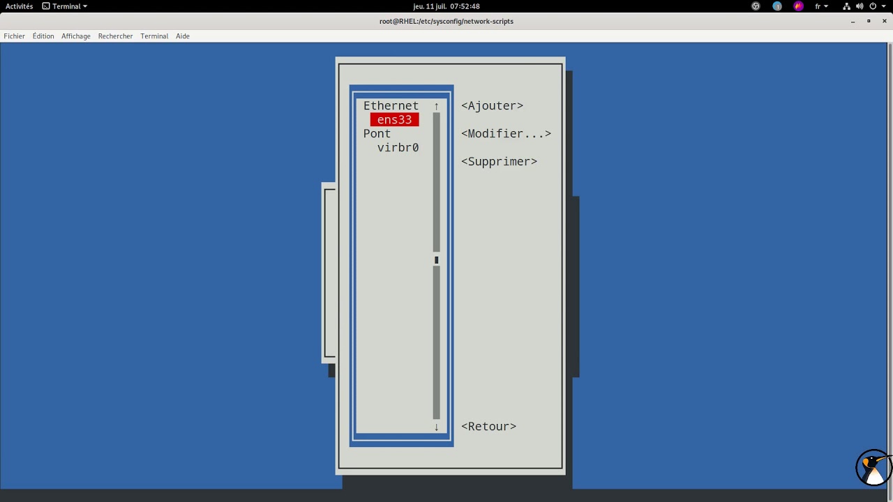 G&eacute;rez NetworkManager en semi graphique sous RHEL ou CentOS ! (avec nmtui)