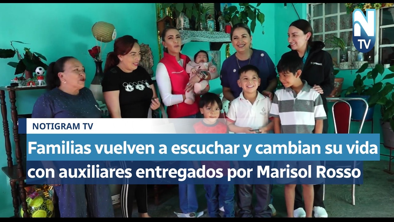 Familias vuelven a escuchar y cambian su vida con auxiliares entregados por Marisol Rosso