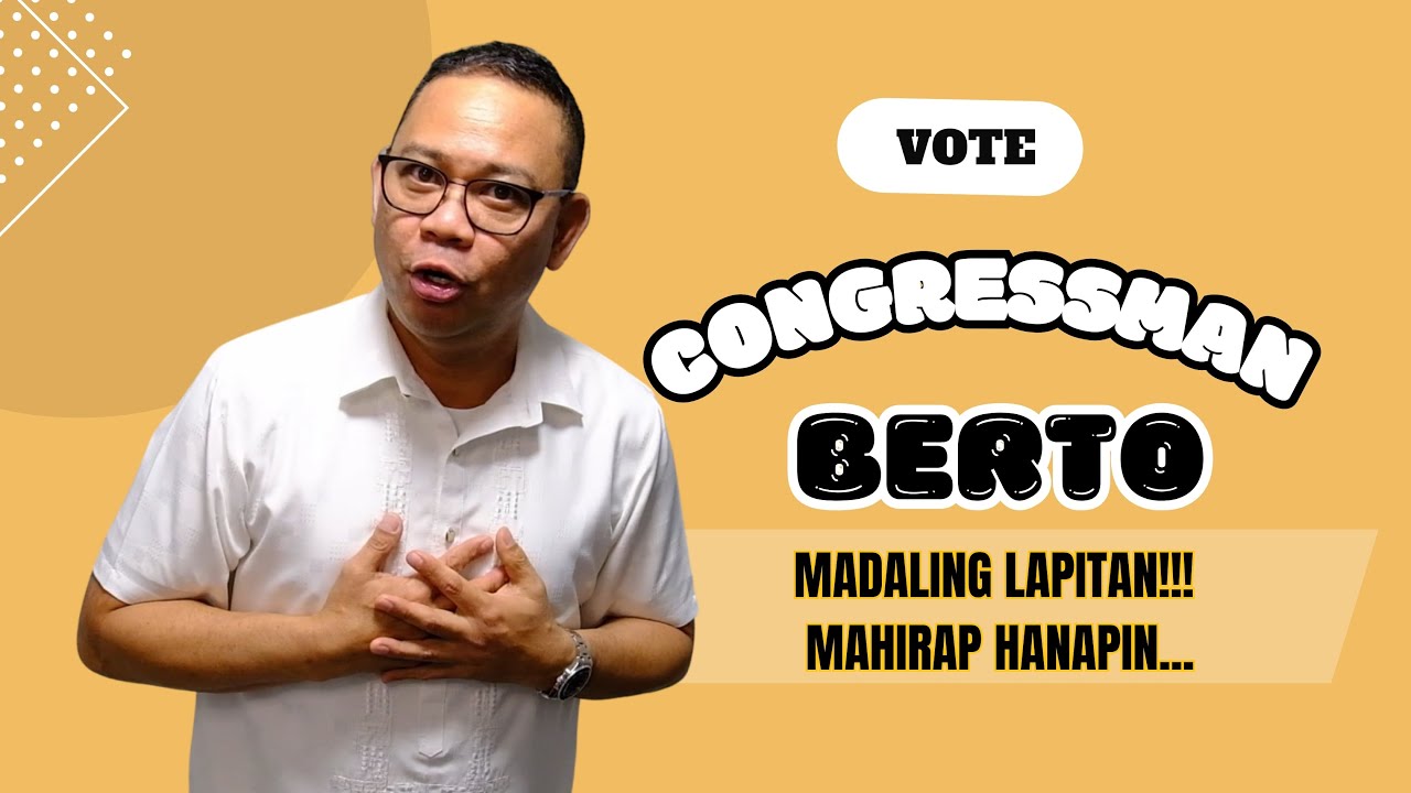 I-BOTO SI CONGRESSMAN BERTO | KUYA JOBERT - HANGALAN 2025