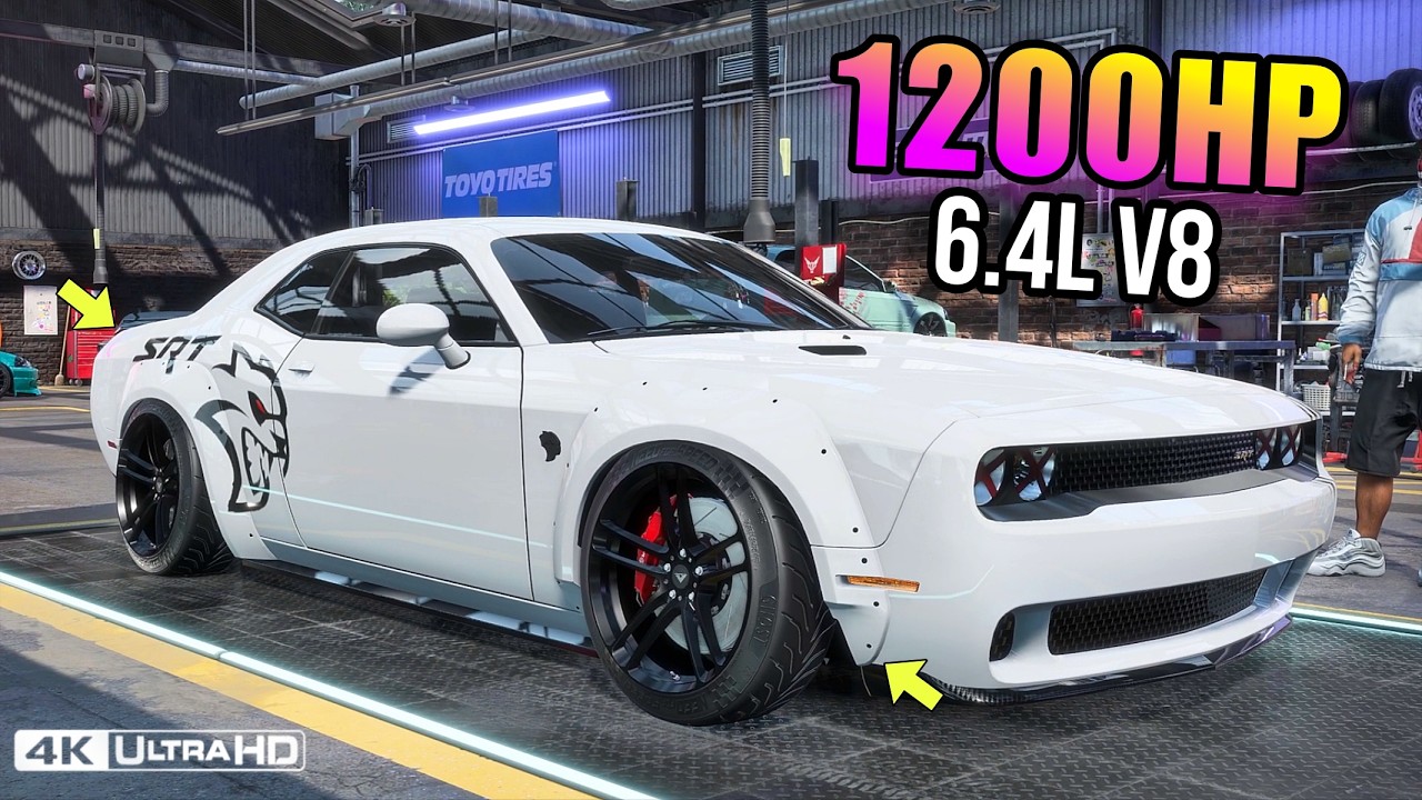 1200HP DODGE CHALLENGER SRT8 in NFS Heat | Insane Max Build & Customization
