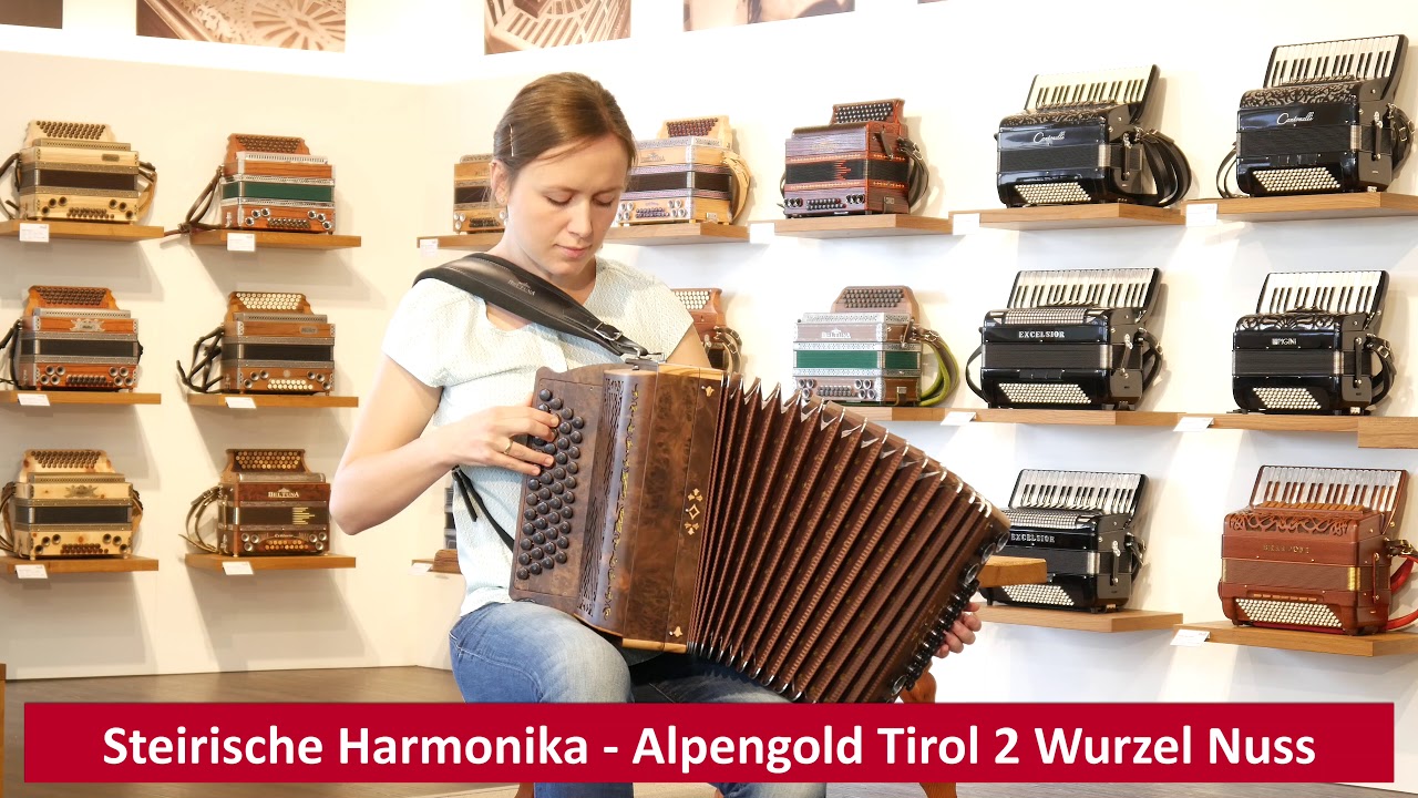 Steirische Harmonika - Alpengold Tirol 2 Wurzel Nuss - Christina Walzer