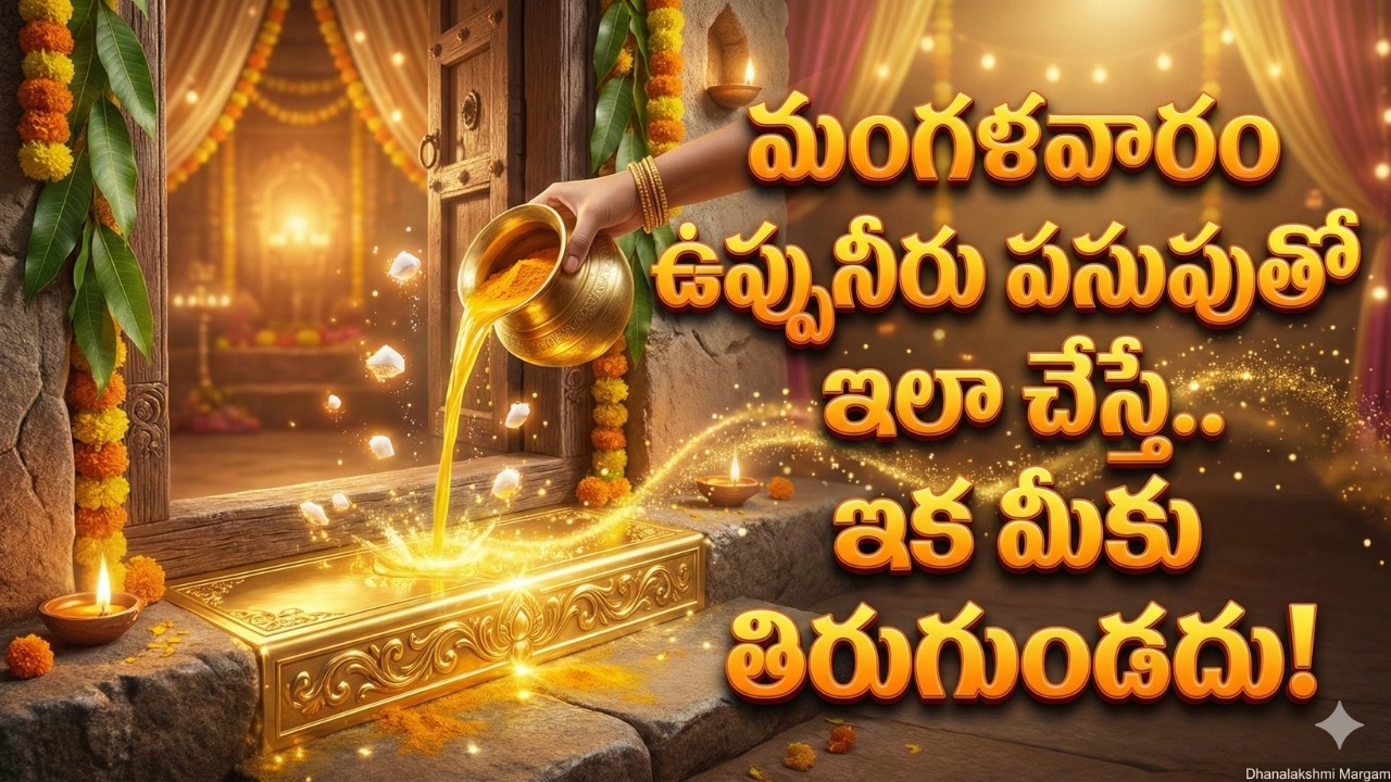 అప్పుల బాధలకి చెక్! మంగళవారం గడపను ఈ నీటితో కడిగితే అద్భుత ధనలాభం ఖాయం!