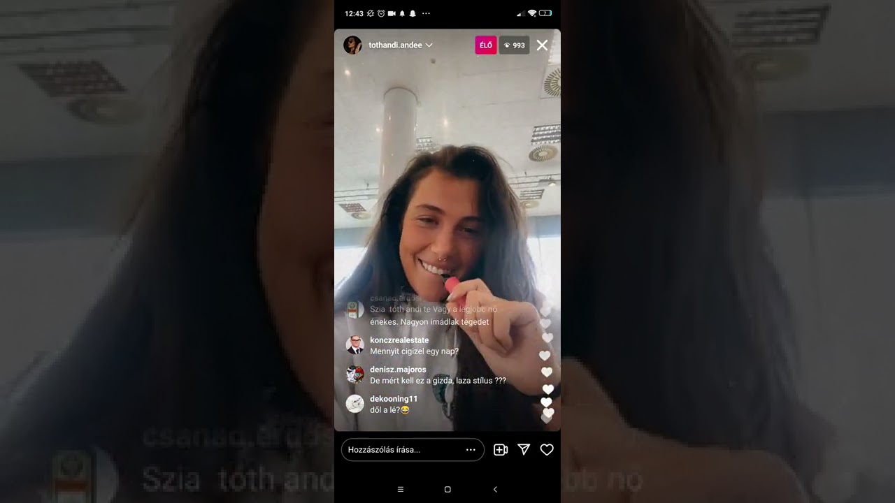 Tóth Andi - Insta Live (2022. Ápr. 20)