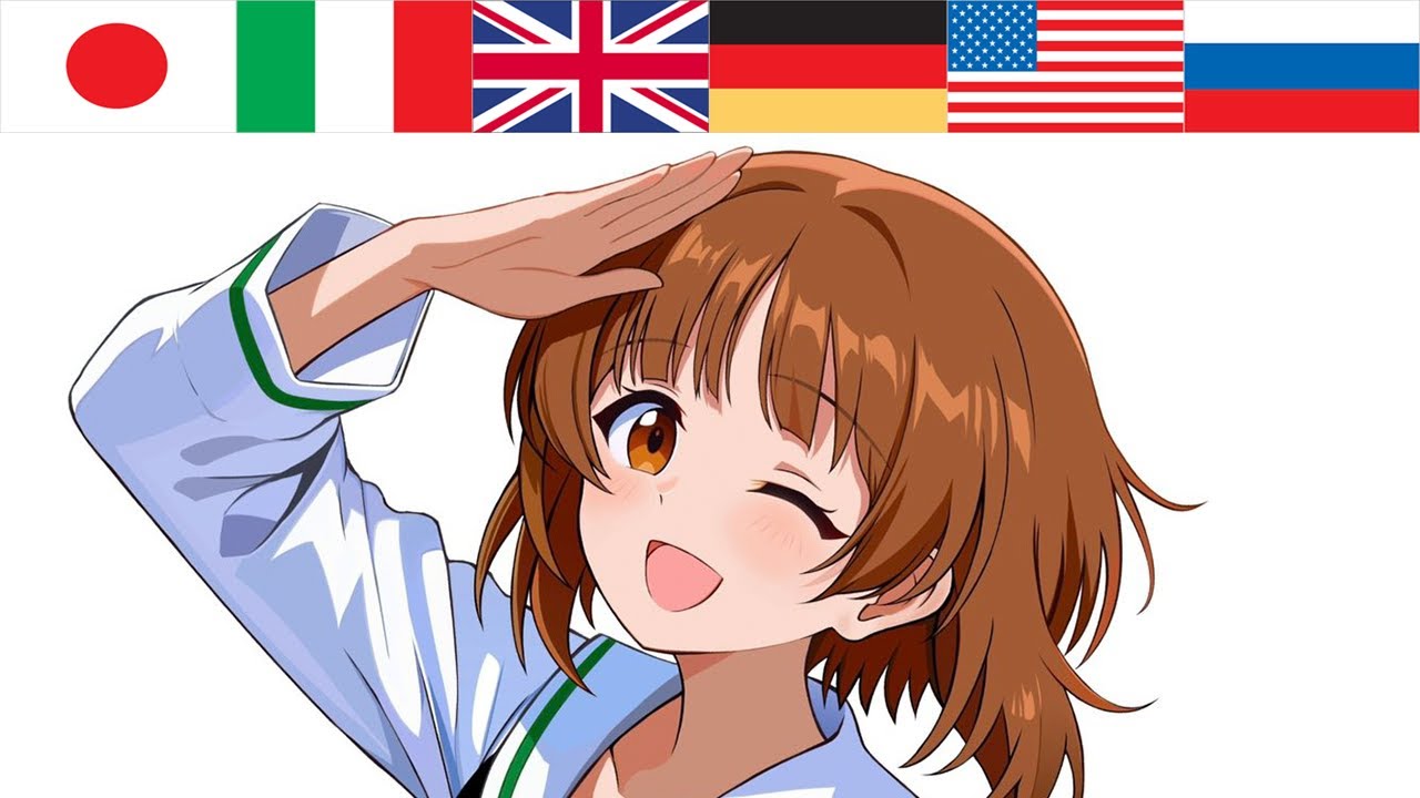 All the Languages | Girls und Panzer RE:DUBBED