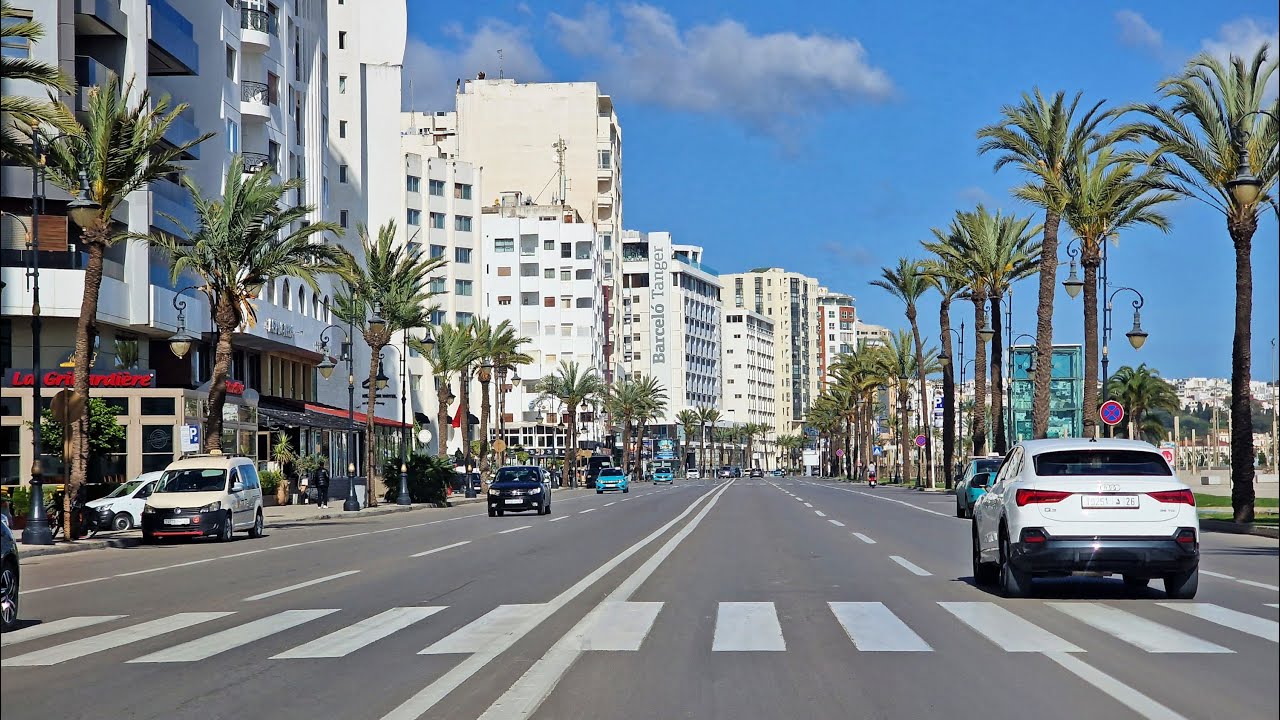 مدينة طنجة نظافة وجمال شوارع المدينة TANGER MOROCCO