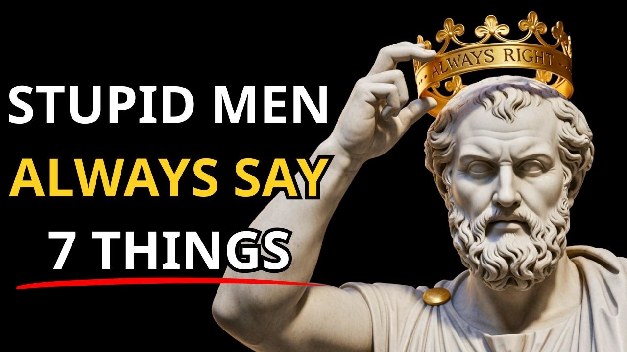 7 Stoic Signs Revealed By What A Stupid Man Always Says | Stoicism
