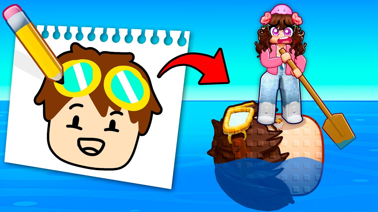 Roblox DRAW BOAT to ESCAPE...