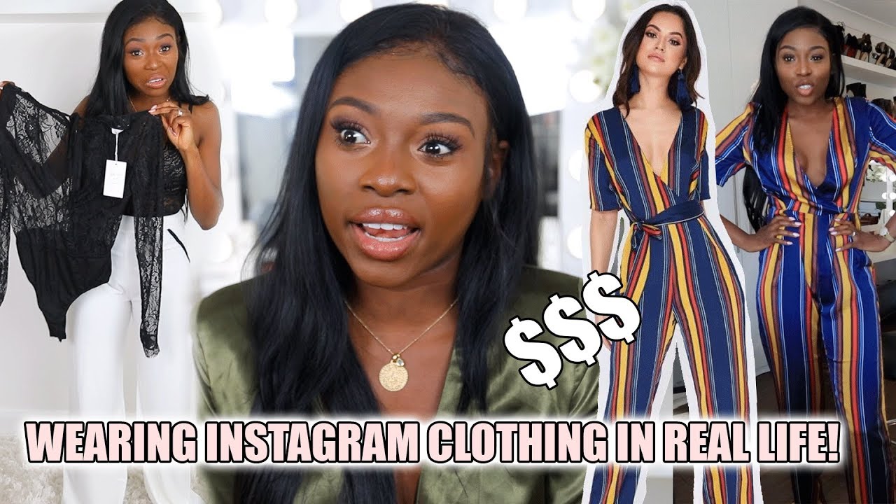 WEARING INSTAGRAM CLOTHING IN REAL LIFE! I SPENT $$$ ON IN THE STYLE AND THEY LOST MY ITEMS?
