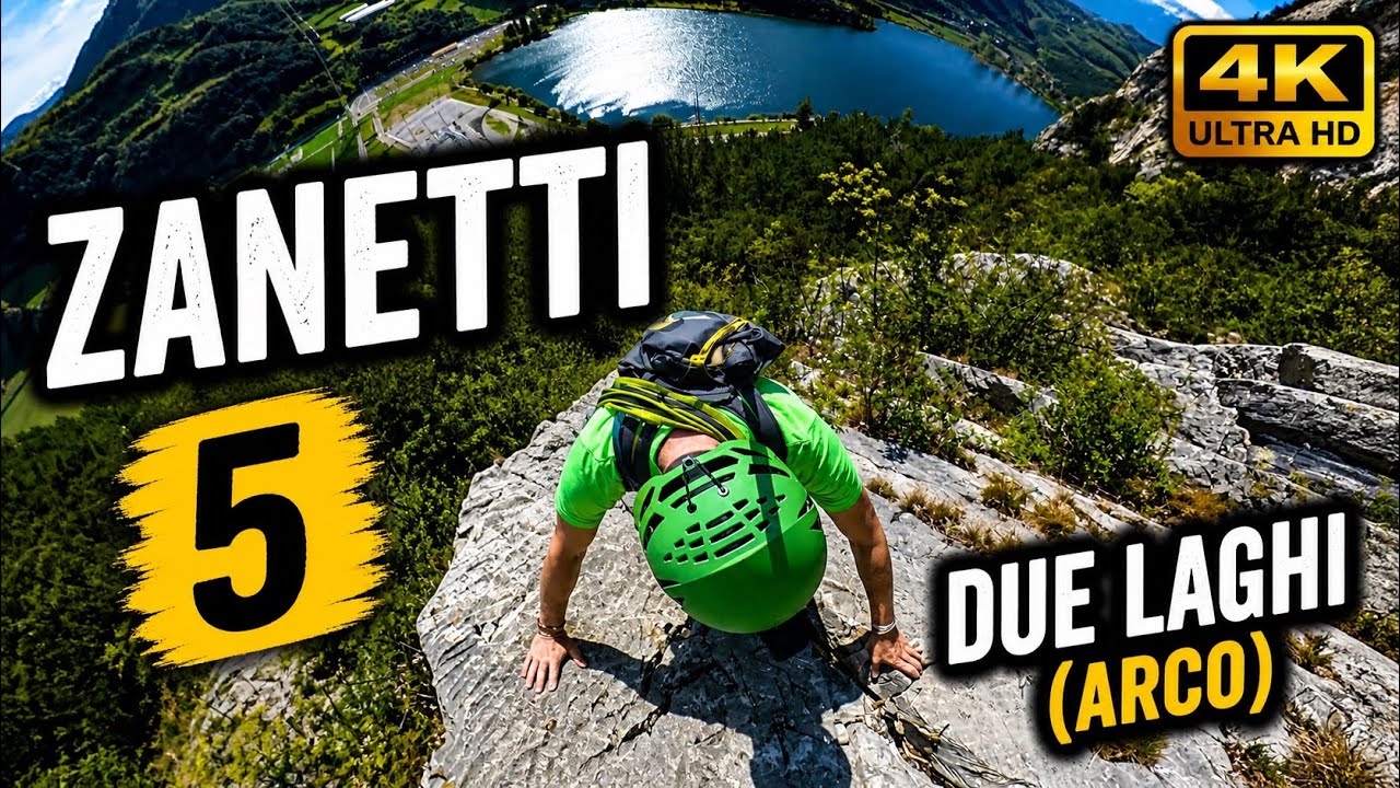 Via Zanetti (5) 🇮🇹- Leichte Kletterei auf den Platten Due Laghi bei Arco
