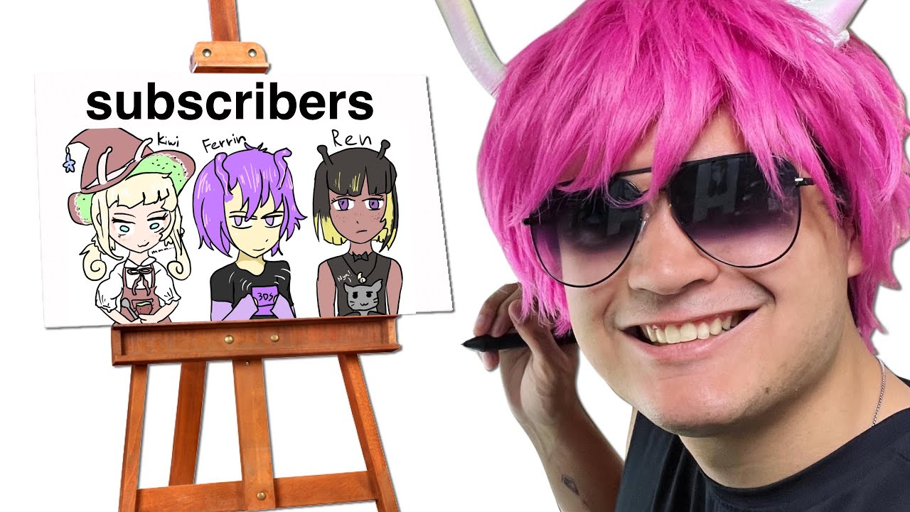 I tried to draw ALL of my subscribers OC's...