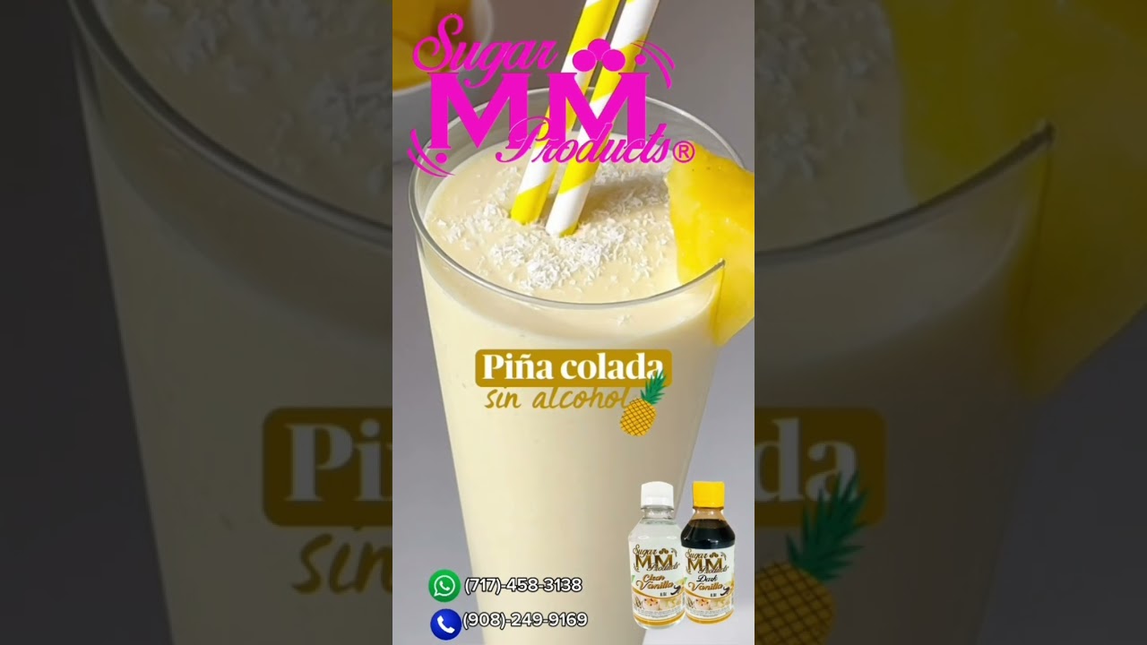 Pi&ntilde;a colada sin alcohol: Receta paso a paso.