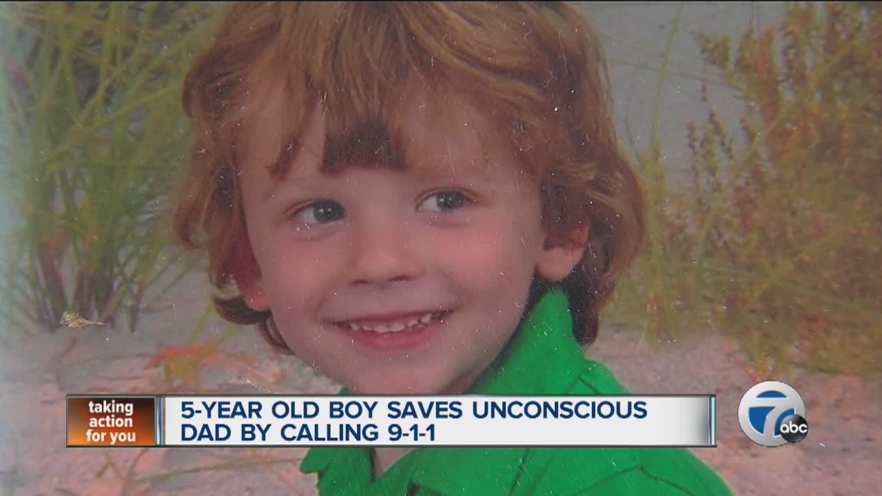 5-year-old boy saves unconscious dad by calling 911