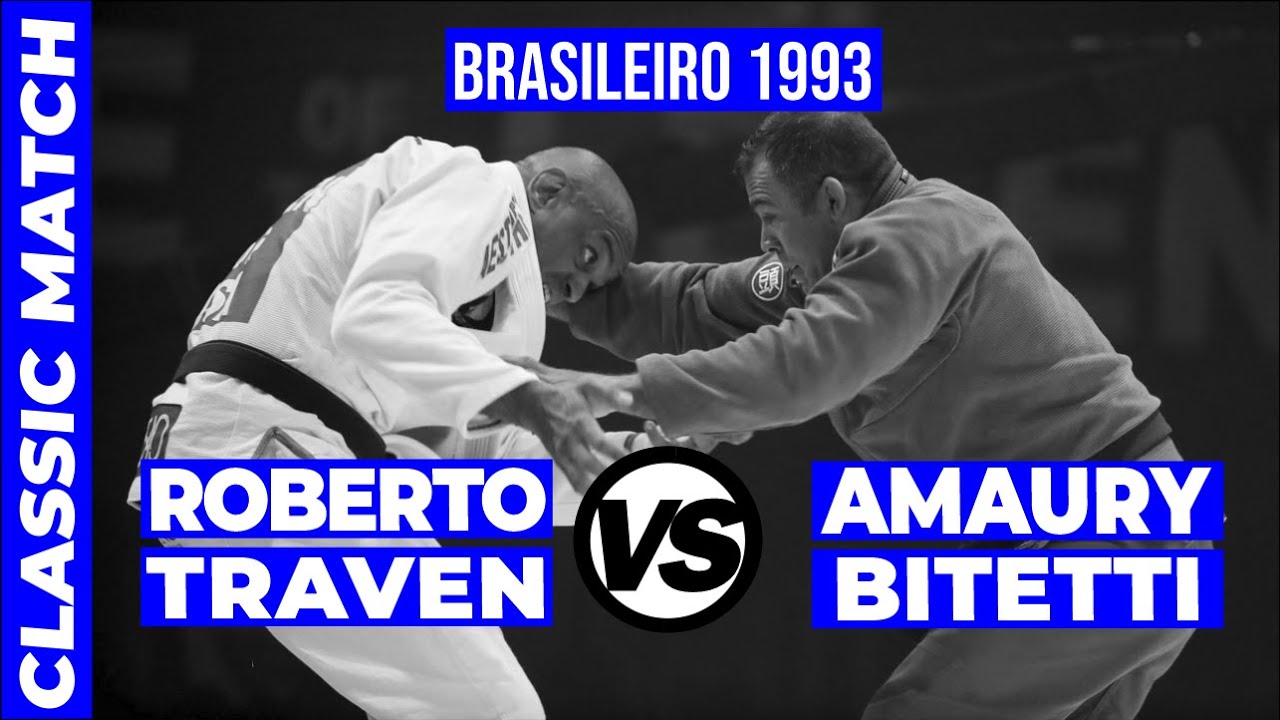 OLD SCHOOL BJJ MATCH: Amaury Bitetti vs Roberto Traven BRASILEIRO 1993 IBJJF