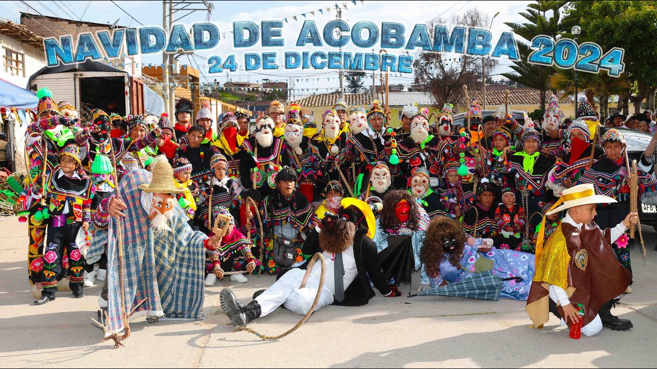 Navidad de Acobamba 2024 - Tradicional ENTRADA y Recojo de Trono - Barrio Santos.