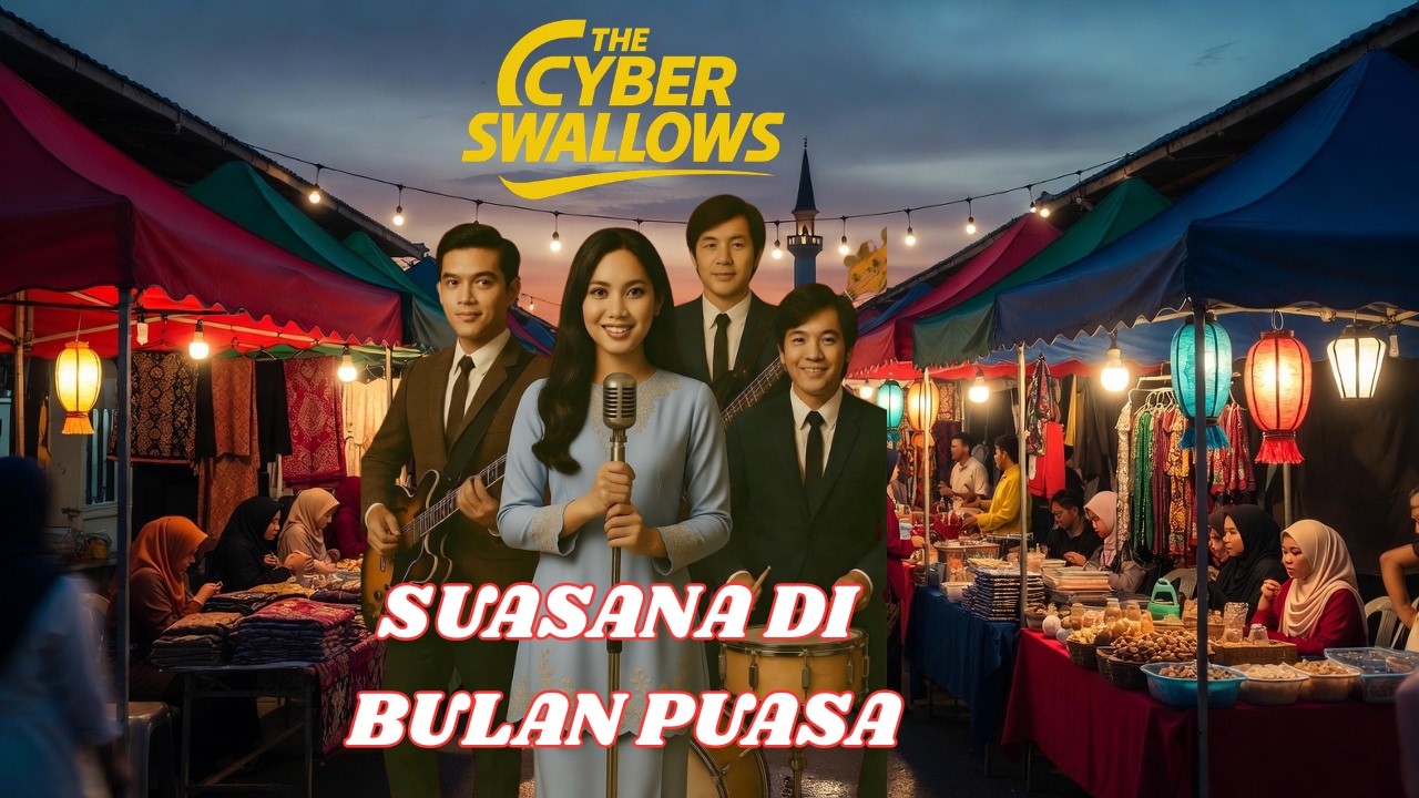 THE CYBER SWALLOWS - Suasana Di Bulan Puasa (Lyrics Video)