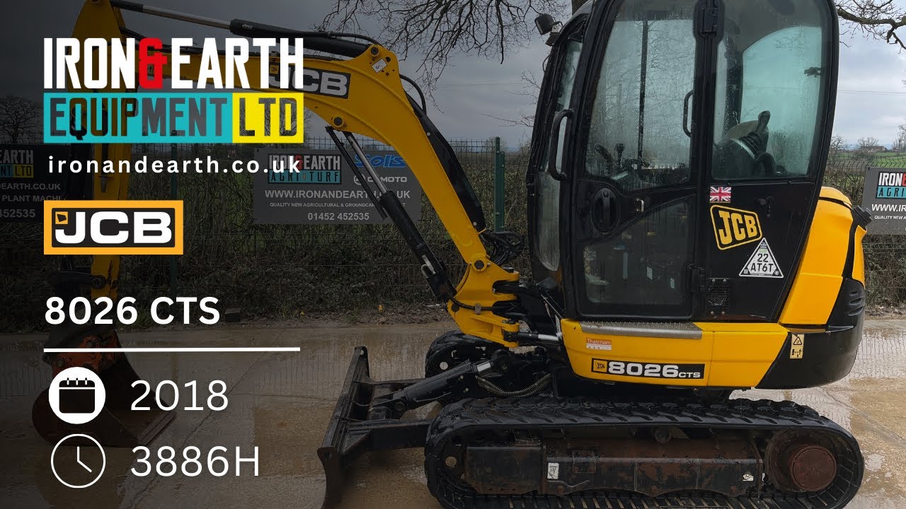 2018 JCB 8026 CTS Excavator 