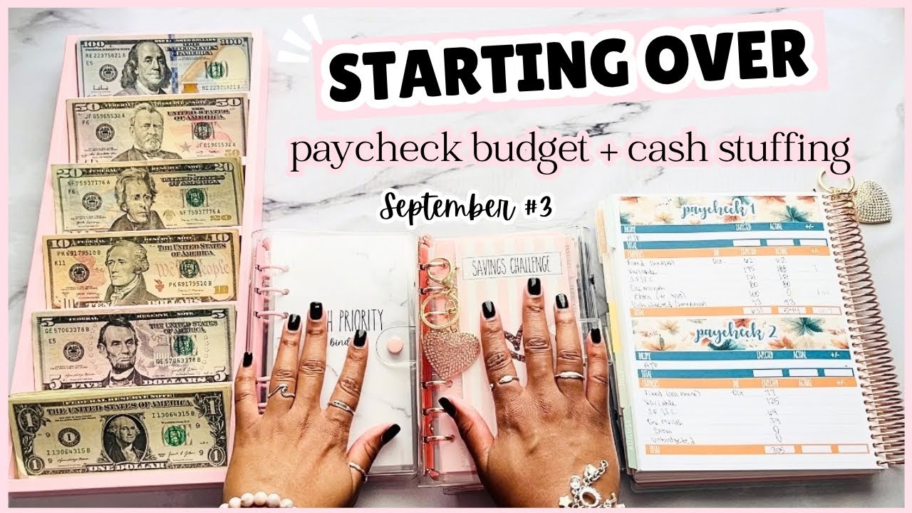 $700 PAYCHECK BUDGET + CASH ENVELOPE STUFFING | CASH STUFFING SAVINGS CHALLENGES + SINKING FUNDS
