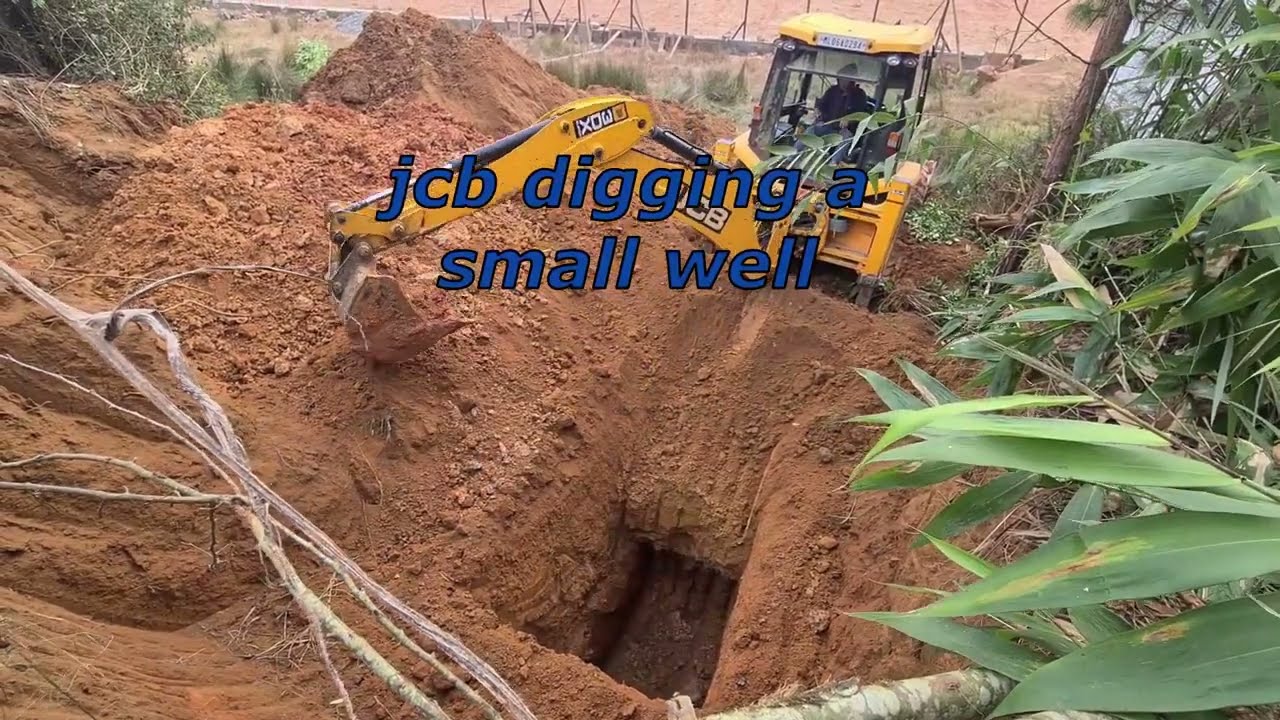 jcb digging a small well