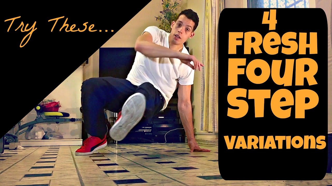 4 Four Step Variations! |4 Step Bboy Footwork Tutorial | How to Breakdance | Footwork Basics | AJ-47