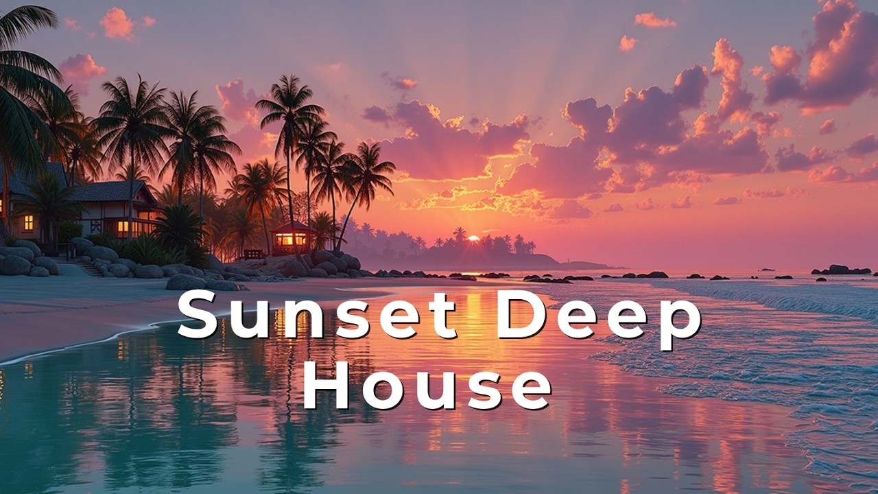 Закат Deep House Chillout Пляжные Вайбы Расслабляющая Летняя Музыка для Учебы