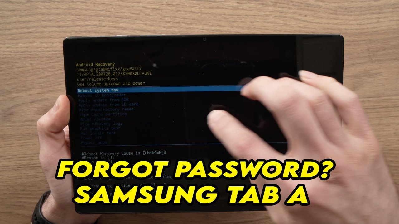 Samsung Galaxy Tab A: как восстановить заводские настройки, если вы забыли пароль