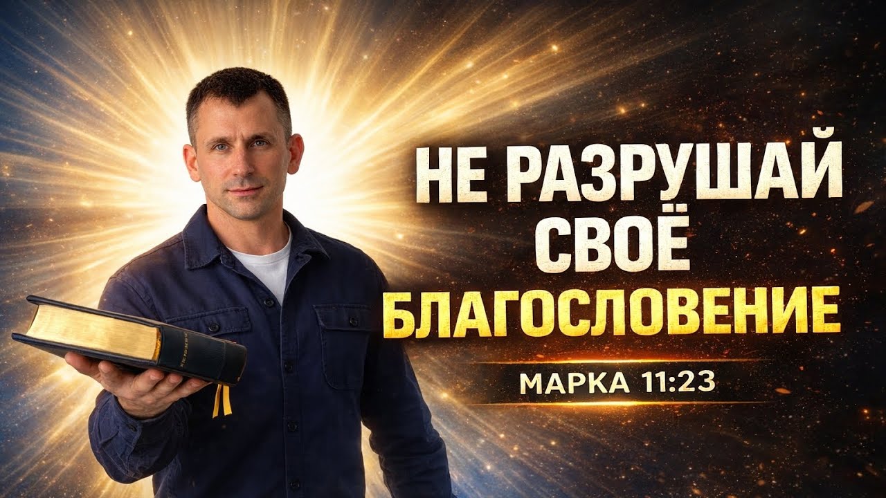 НЕ РАЗРУШАЙ СВОЁ БЛАГОСЛОВЕНИЕ | Сила слов, вера и Марка 11:23